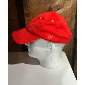 McDonalds Apparel Collection Employee Snapback Cap Adult Adjustable Red Hat
